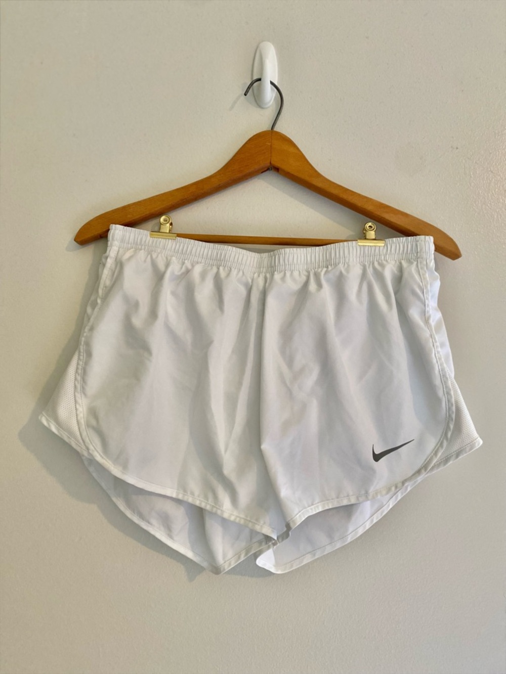 Nike Women's White Dri-Fit Running Shorts